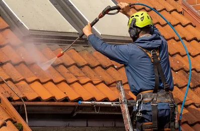 Démoussage et hydrofuge de toiture à Tusson